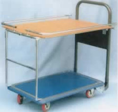 中古一度使用返品分折りたたみ式2段台車/ 問い合わせ番号 Z-0782-2